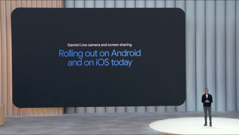 Gemini screen sharing, Live Camera, Google Search AI Mode, Google I/O 2025, Android, iOS, Gemini Live, Google Lens