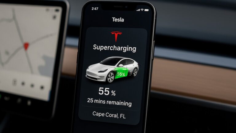Tesla’s iPhone app, Tesla update, Live Activities, Supercharging, iOS 17, Tesla features, EV charging